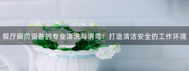 尊龙z6.con：餐厅厨房设备的专业清洗与消毒：打造清洁安全