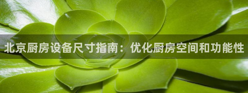 尊龙凯时人生就是搏平台：北京厨房设备尺寸指南：优化厨房空间和
