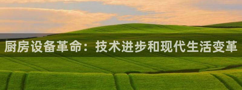 尊龙凯时网站首页手机登录：厨房设备革命：技术进步和现代生活变