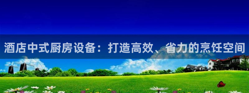 尊龙凯时官网版登录：酒店中式厨房设备：打造高效、省力的烹饪空
