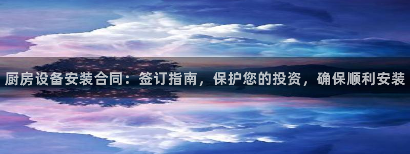 尊龙人品怎么样：厨房设备安装合同：签订指南，保护您的投资，确