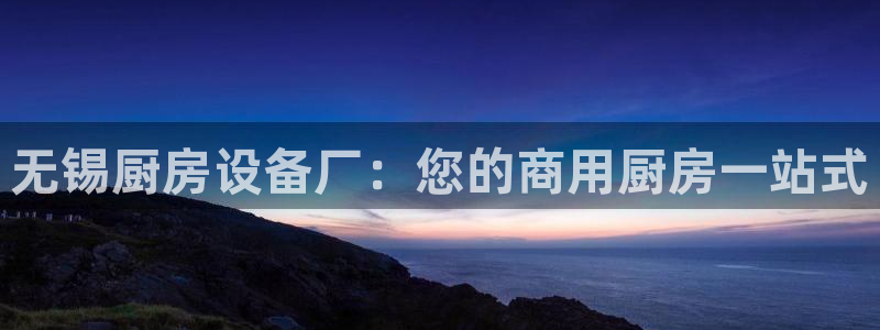 尊龙平台有谁玩过：无锡厨房设备厂：您的商用厨房一站式