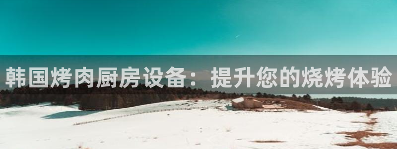 尊龙传奇英文怎么写：韩国烤肉厨房设备：提升您的烧烤体验